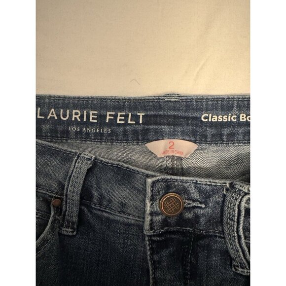 Laurie Felt Classic Boyfriend Jeans Size 2 Womens Medium Wash Blue - Picture 3 of 7